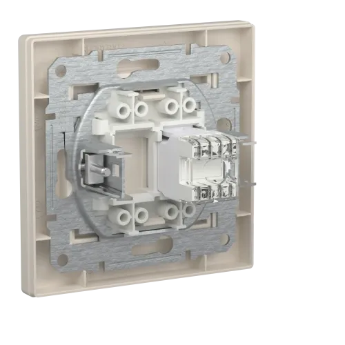 Розетка компьютерная RJ-45 кат.6, кремовый, EPH4700123 Schneider Asfora