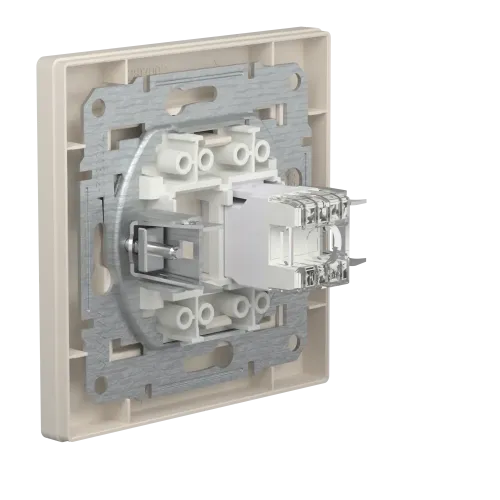 Розетка компьютерная RJ-45 кат.6, кремовый, EPH4700123 Schneider Asfora