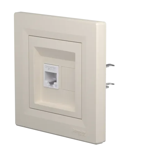 Розетка компьютерная RJ-45 кат.6, кремовый, EPH4700123 Schneider Asfora