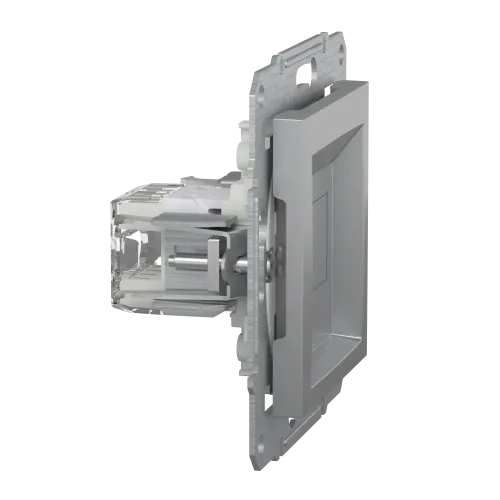 Розетка компьютерная RJ45 кат.6, алюминий, EPH4700161 Asfora Schneider