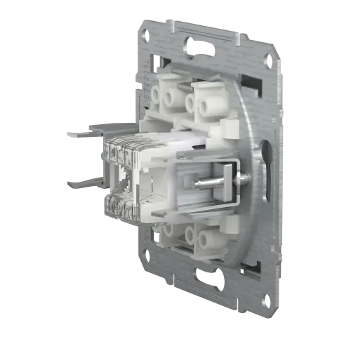 Розетка компьютерная RJ45 кат.6, алюминий, EPH4700161 Asfora Schneider