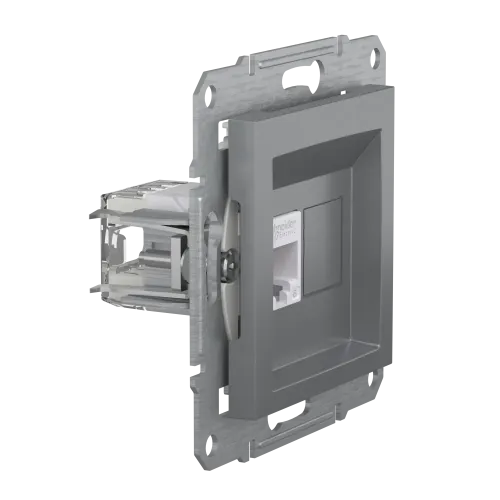 Розетка компьютерная RJ45 кат.6, сталь, EPH4700162 Asfora Schneider