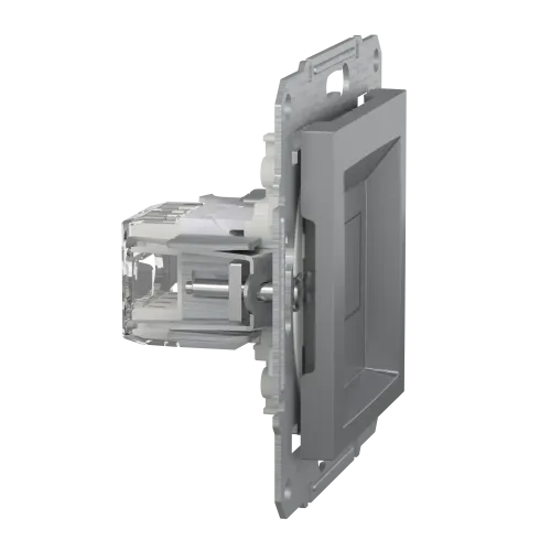 Розетка компьютерная RJ45 кат.6, сталь, EPH4700162 Asfora Schneider