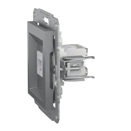 Розетка компьютерная RJ45 кат.6, сталь, EPH4700162 Asfora Schneider