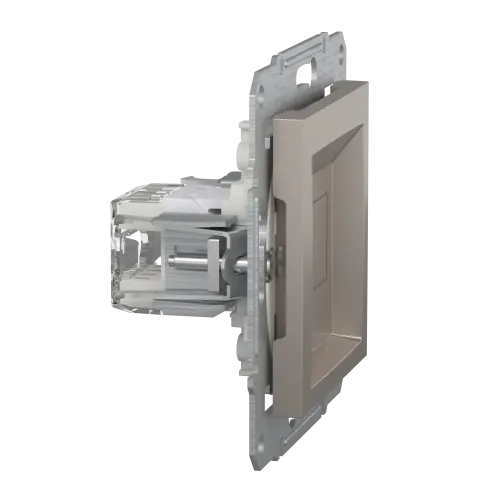 Розетка компьютерная RJ45 кат.6, бронза, EPH4700169 Asfora Schneider