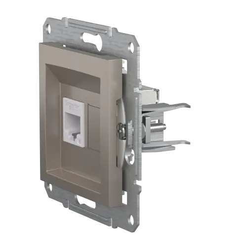 Розетка компьютерная RJ45 кат.6, бронза, EPH4700169 Asfora Schneider