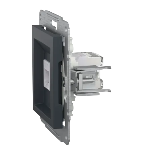 Розетка компьютерная RJ45 кат.6, антрацит, EPH4700171 Asfora Schneider