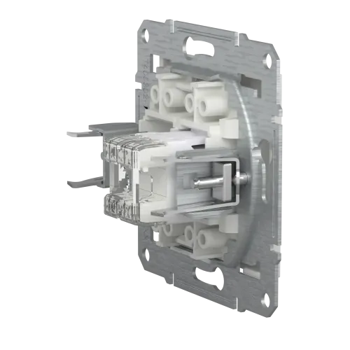 Розетка комп'ютерна RJ45 кат.6, білий, Schneider Asfora
