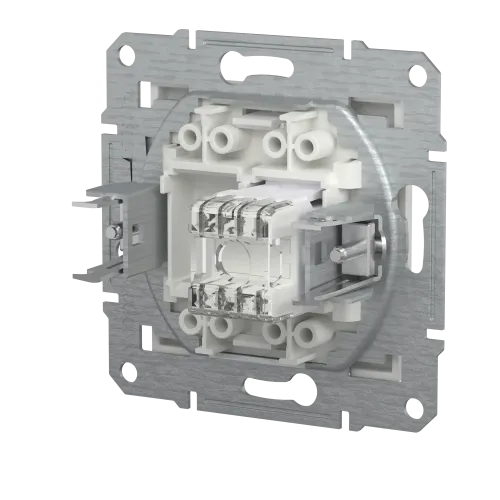 Розетка комп'ютерна RJ45 кат.6, білий, Schneider Asfora