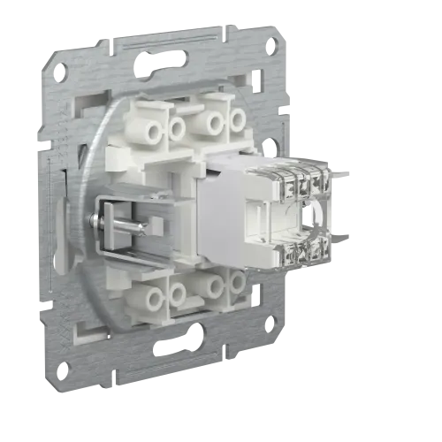 Розетка комп'ютерна RJ45 кат.6, білий, Schneider Asfora