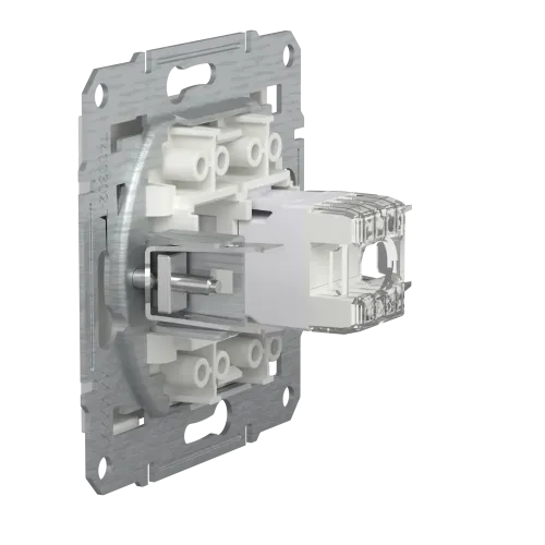 Розетка комп'ютерна RJ45 кат.6, білий, Schneider Asfora