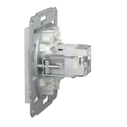 Розетка комп'ютерна RJ45 кат.6, білий, Schneider Asfora