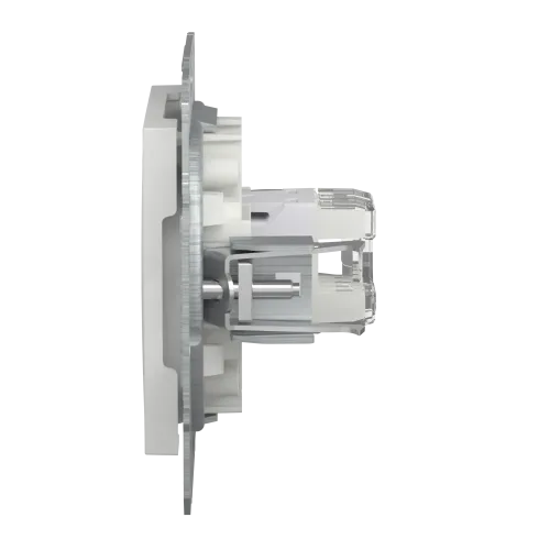 Розетка комп'ютерна RJ45 кат.6, білий, Schneider Asfora