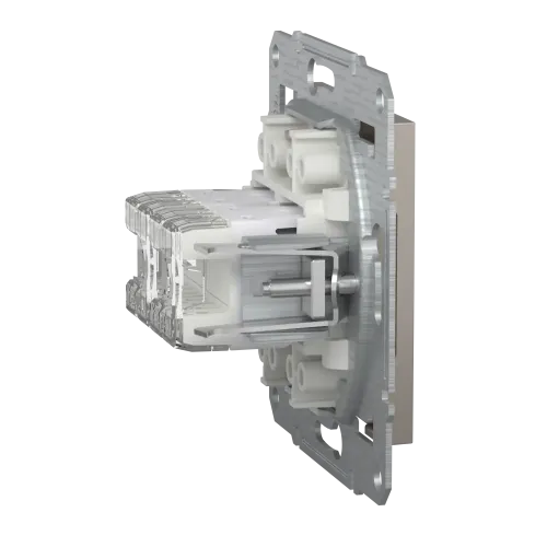 Розетка компьютерная RJ-45 кат. 6 двойная, бронза, EPH4800169 Asfora Schneider