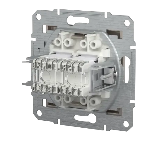 Розетка компьютерная RJ-45 кат. 6 двойная, бронза, EPH4800169 Asfora Schneider