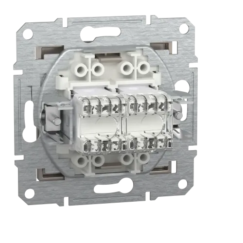 Розетка компьютерная RJ-45 кат. 6 двойная, бронза, EPH4800169 Asfora Schneider