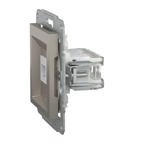 Розетка компьютерная RJ-45 кат. 6 двойная, бронза, EPH4800169 Asfora Schneider