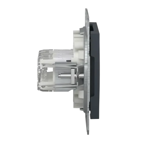 Розетка комп'ютерна RJ-45 кат. 6 подвійна, антрацит, EPH4800171 Asfora Schneider