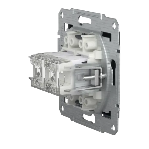 Розетка комп'ютерна RJ-45 кат. 6 подвійна, антрацит, EPH4800171 Asfora Schneider