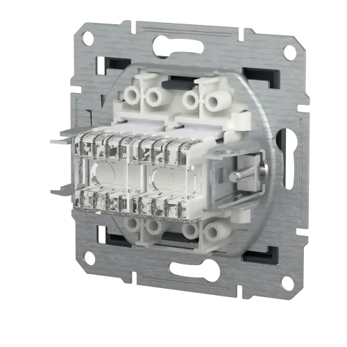 Розетка комп'ютерна RJ-45 кат. 6 подвійна, антрацит, EPH4800171 Asfora Schneider