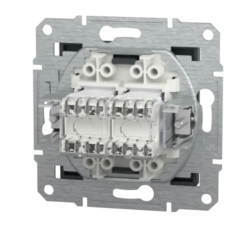 Розетка комп'ютерна RJ-45 кат. 6 подвійна, антрацит, EPH4800171 Asfora Schneider