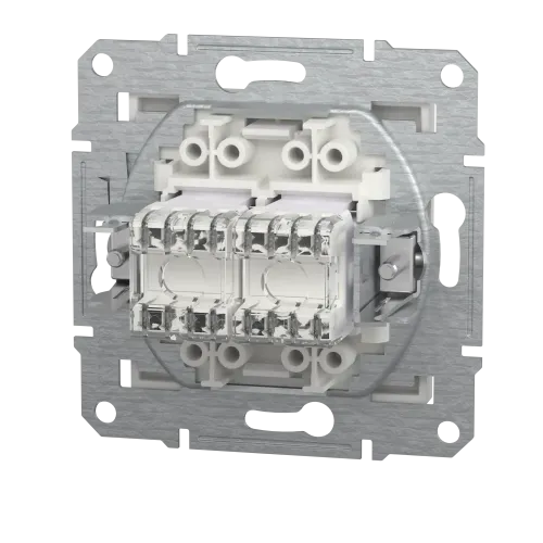 Розетка компьютерная RJ45 кат.6 двойная, белый, Schneider Asfora
