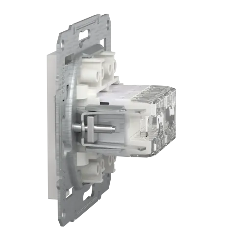 Розетка компьютерная RJ45 кат.6 двойная, белый, Schneider Asfora