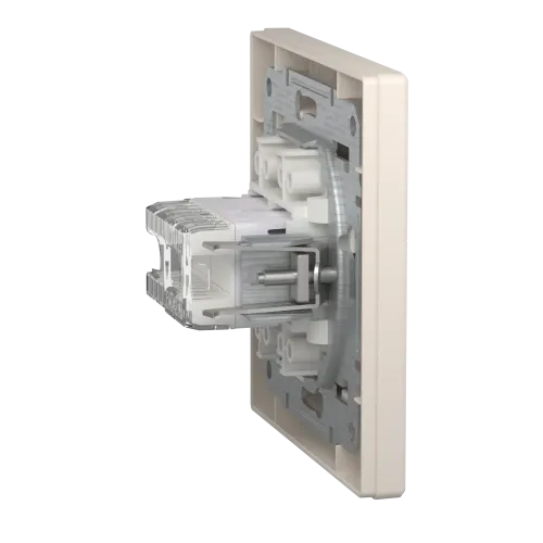 Розетка компьютерная + телефонная, кремовый, EPH4900123 Schneider Asfora