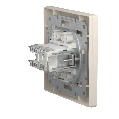 Розетка компьютерная + телефонная, кремовый, EPH4900123 Schneider Asfora