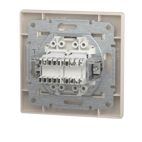 Розетка компьютерная + телефонная, кремовый, EPH4900123 Schneider Asfora