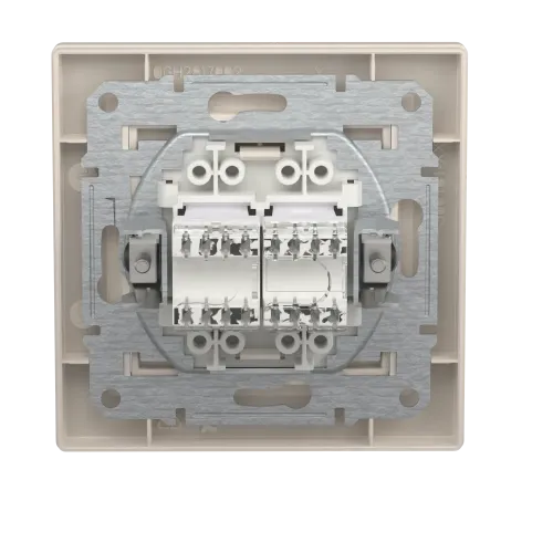 Розетка компьютерная + телефонная, кремовый, EPH4900123 Schneider Asfora