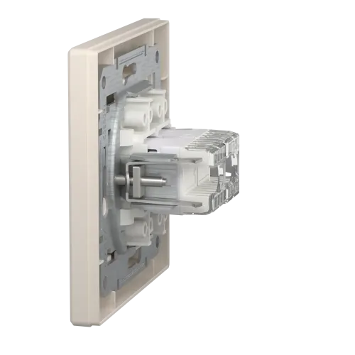 Розетка компьютерная + телефонная, кремовый, EPH4900123 Schneider Asfora