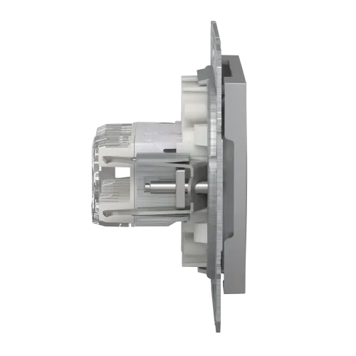 Розетка компьютерная + телефонная, алюминий, EPH4900161 Asfora Schneider