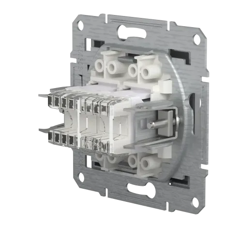 Розетка комп'ютерна+телефонна, сталь, EPH4900162 Asfora Schneider