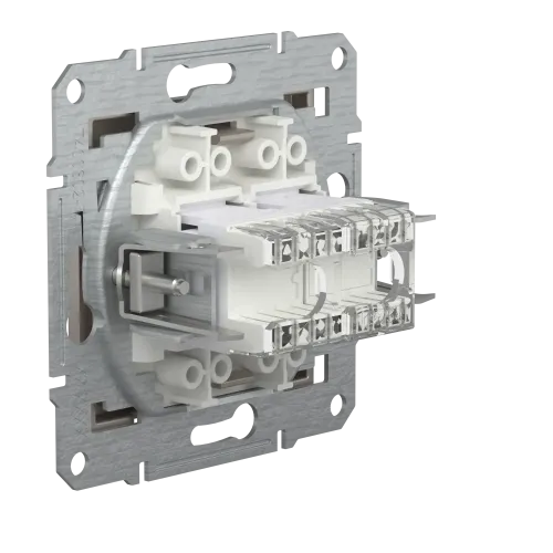 Розетка комп'ютерна + телефонна, бронза, EPH4900169 Asfora Schneider