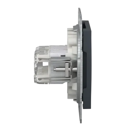 Розетка компьютерная + телефонная, антрацит, EPH4900171 Asfora Schneider