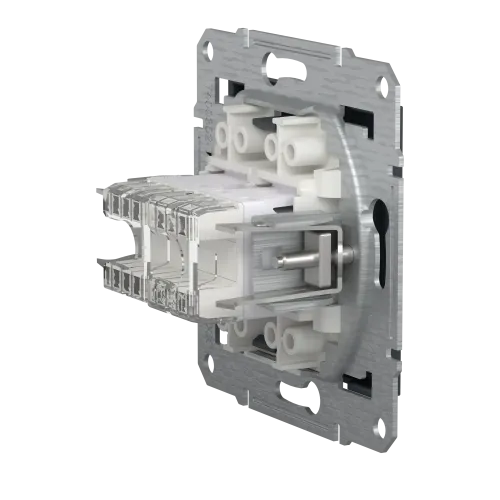 Розетка компьютерная + телефонная, антрацит, EPH4900171 Asfora Schneider