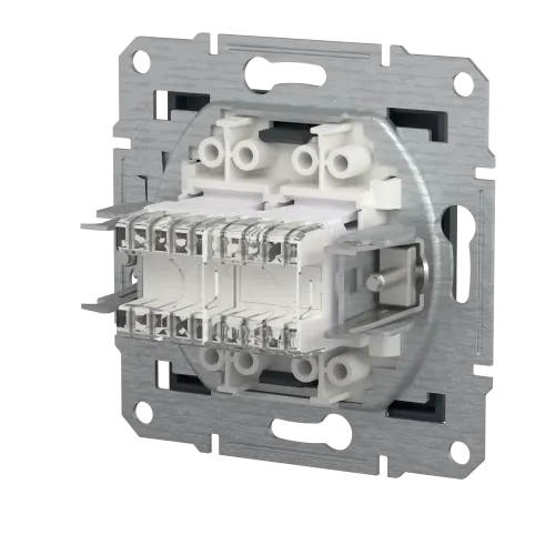 Розетка компьютерная + телефонная, антрацит, EPH4900171 Asfora Schneider
