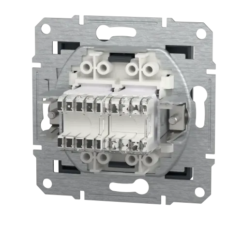 Розетка компьютерная + телефонная, антрацит, EPH4900171 Asfora Schneider