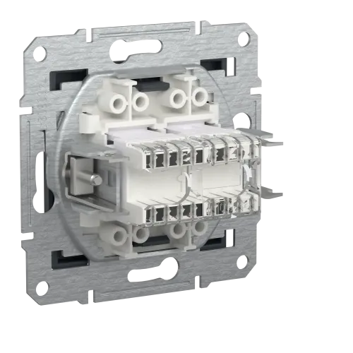 Розетка компьютерная + телефонная, антрацит, EPH4900171 Asfora Schneider