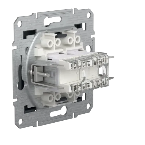 Розетка компьютерная + телефонная, антрацит, EPH4900171 Asfora Schneider