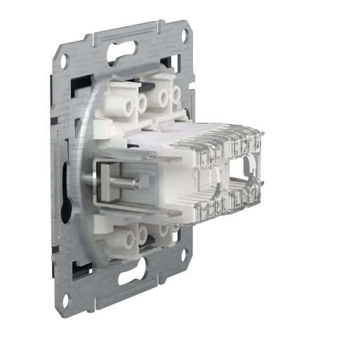 Розетка компьютерная + телефонная, антрацит, EPH4900171 Asfora Schneider