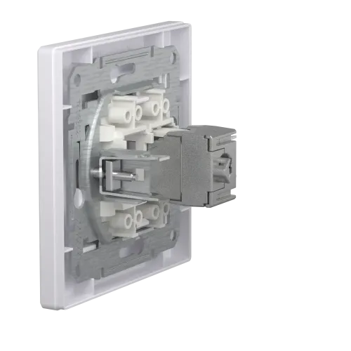 Розетка комп'ютерна RJ45 екранована, білий, EPH5000121 Schneider Asfora