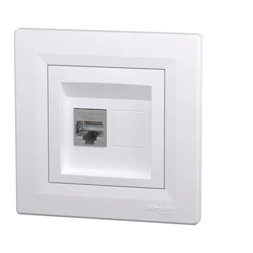 Розетка комп'ютерна RJ45 екранована, білий, EPH5000121 Schneider Asfora