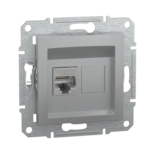 Розетка компьютерная RJ-45, STP, алюминий, EPH5000161 Asfora Schneider
