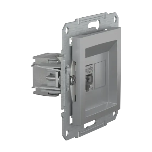 Розетка компьютерная RJ-45, STP, алюминий, EPH5000161 Asfora Schneider