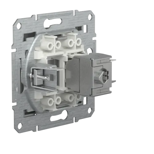 Розетка компьютерная RJ-45, STP, алюминий, EPH5000161 Asfora Schneider