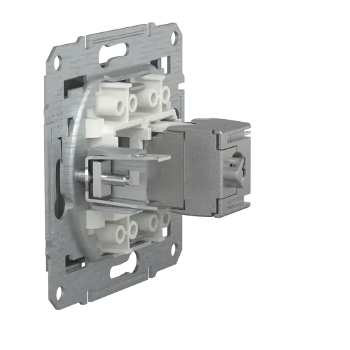 Розетка компьютерная RJ-45, STP, алюминий, EPH5000161 Asfora Schneider
