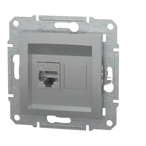 Розетка компьютерная RJ-45, STP, алюминий, EPH5000161 Asfora Schneider