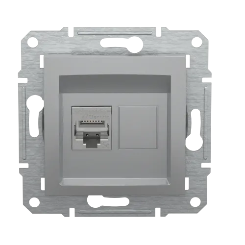 Розетка компьютерная RJ-45, STP, алюминий, EPH5000161 Asfora Schneider